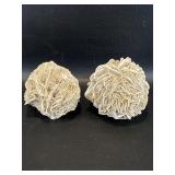 2 Selenite Desert Rose Formations