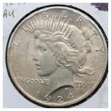 1924 PEACE SILVER DOLLAR