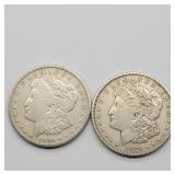 2- 1921 S MORGAN SILVER DOLLARS