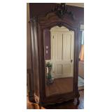 Antique French Walnut Armoire, 93"T, 48"W