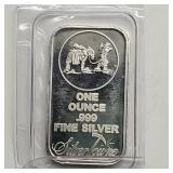 SILVER TOWNE 1 OZ FINE SILVER BAR