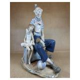 Lladro #5052 CLOWN AND GIRL in Original Box