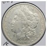 1889 O MORGAN SILVER DOLLAR