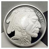 INDIAN HEAD 1 OZ FINE SILVER ROUND