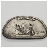 INTERIOR VIEW 1974 BELT BUCKLE GIANT KLEY ART