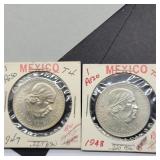 1947 & 48 UN PESOS BU