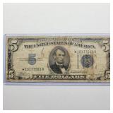 1934 $5 STAR NOTE SILVER CERTIFICATE