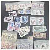 100+ Vintage Postmarked USPS Stamps