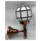 Vintage Copper Finish Wall Sconce w/ Octagonal