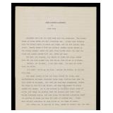 Zane Grey, Typed Manuscript