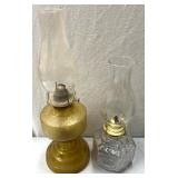 2 oil lamps