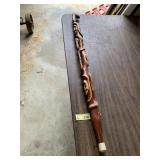 Walking Cane Carved