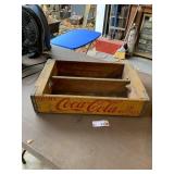 Vintage Wood Coca-Cola Crate (yellow)