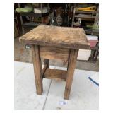 Small Wood Table approx 18" x 12.5"