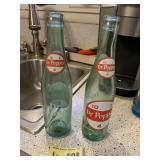 (2) antique Dr Pepper 10 2 4 Bottles