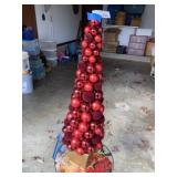 Red Ball Christmas Tree Decor