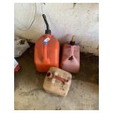 (3) Plastic Gas Cans