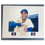 Ernie Banks Autographed Baseball Photograph