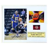 Kobe Bryant Autographed Basketball Photograph