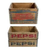 Vintage Wooden Pepsi-Cola Crates