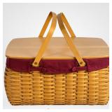 LongabergerHandwoven Picnic Basket with Lid