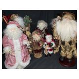 VTG VICTORIAN SANTAS FREESTANDING