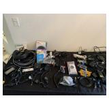 Huge Assortment Of Computer & TV Cables & Chargers
