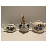 VTG Arthur Wood, Bamboo Handled & McCoy Teapots