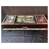 VTG Asian Lacquered Music Jewelry Box