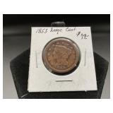 1853 USA Braided Hair Large Cent