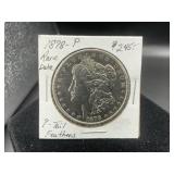 1878-P Morgan Silver Dollar- Rare Date!