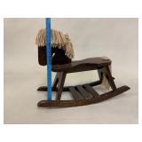 Vintage Wooden Rocking Horse