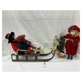 Porcelain Dolls On a Sled & More!