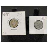 2-Mercury Dimes