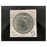 1923-D Silver Peace Dollar-Key Date!