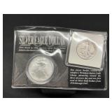 Silver Eagle/ Half Dollar Commemorative Combo