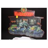 32" wide Budweiser King of Beers Sign w/ frogs