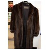 Light Chocolate Full Length Fur Coat