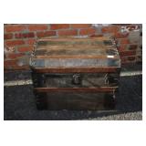 Antique Chest w/ Metal Trim (no shelf)