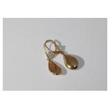 14K leverback drop earrings, 1.49g, 1.10ï¿½