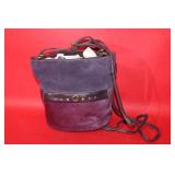 Vintage Firenze Bella Purple Suede & leather