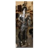 Metal Knight Statue 63" tall