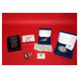 6pc Joan Rivers Pin, Camrose & Kross Brooches,