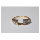 14kt yellow gold Diamond Enhancer Ring featuring