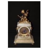 19th Century French Louis XVI Cherub & Marble