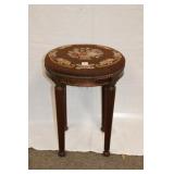 Antique French needlepoint Foot Stool