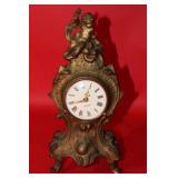 11.5" tall German Art Nouveau Cherub Clock