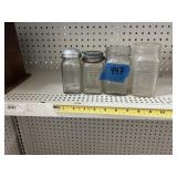 (4) Glass jars