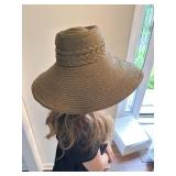 Copper Colored Straw Hat by Kokin
