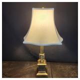 Silver/Gold-toned Lamp, 30" tall